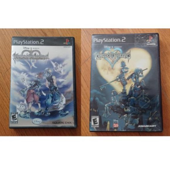 Kingdom Hearts for PS2 PlayStation 2 Video Game Bundle Deal - 2 Games !